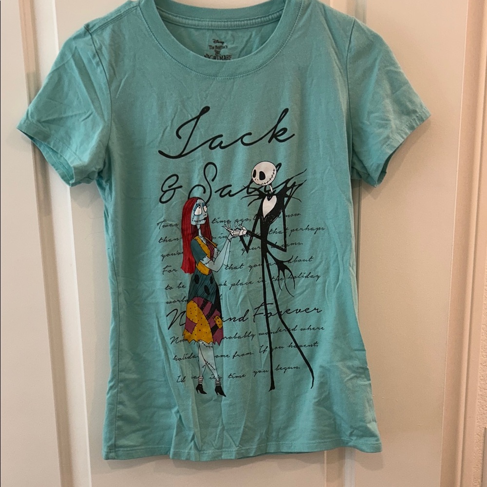 4/$20 Disney Teal Nightmare Before Christmas Tee